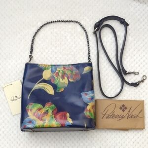 Patricia Nash Ledra Leather Crossbody Bag In Le Fleur Print